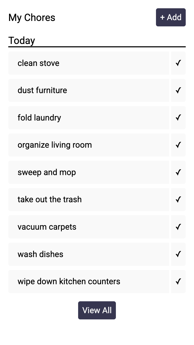 Chores screenshot 1