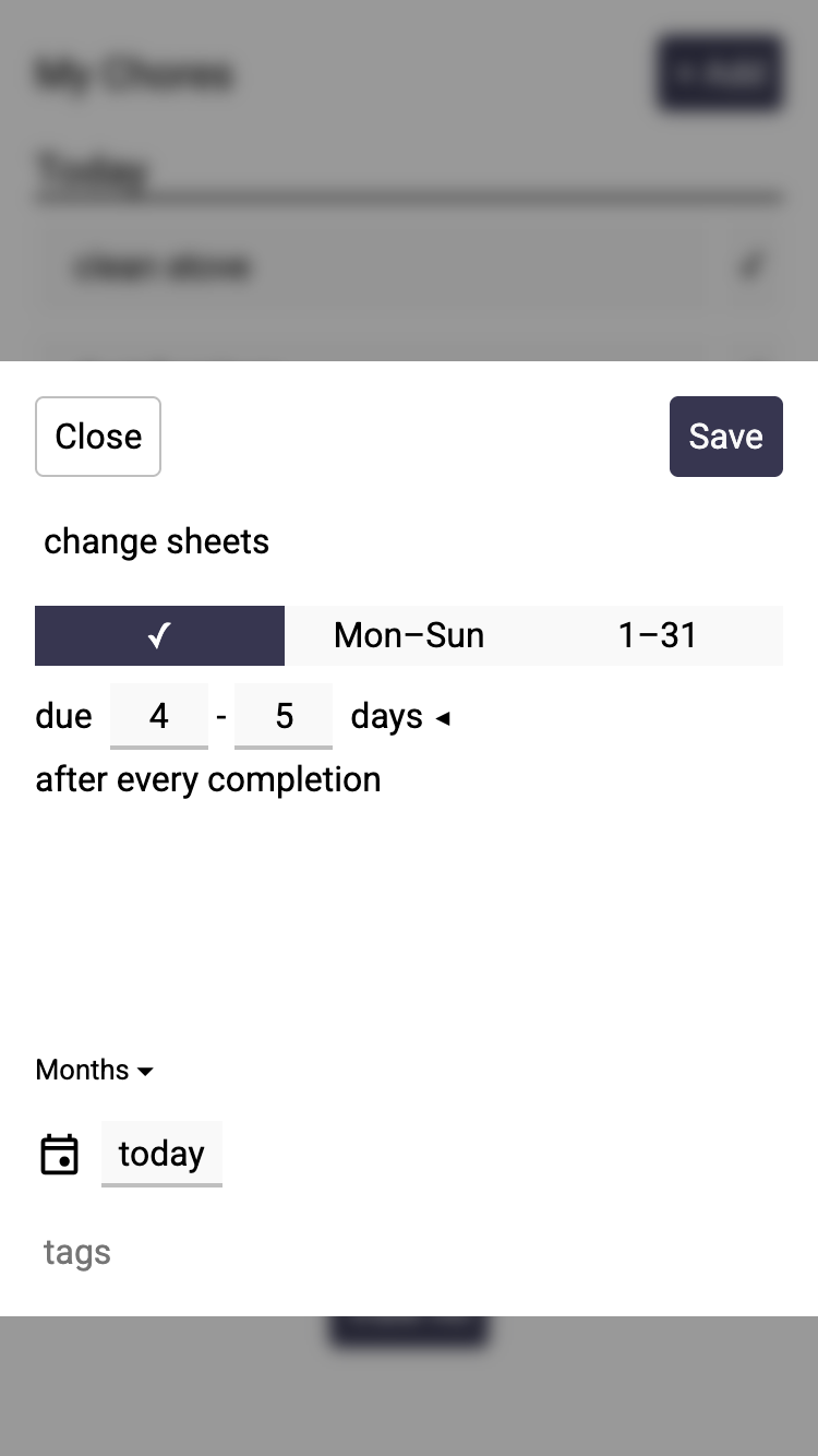 Chores screenshot 2