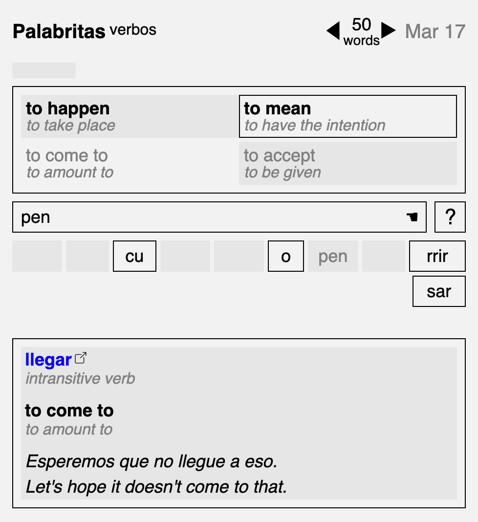 Palabritas screenshot